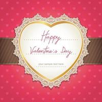 Valentine's day or wedding card design. Vector Illustration.