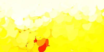Light orange vector template with abstract forms.