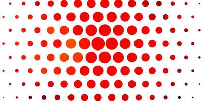 Light Red, Yellow vector background with bubbles.