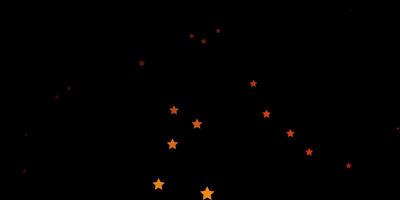 Dark Red vector texture with beautiful stars.