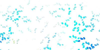 Light blue, yellow vector background with random forms.