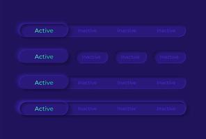 Switches UI elements kit vector