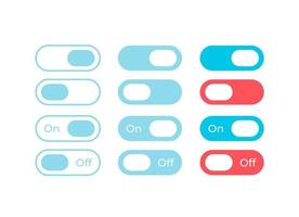 Control panels UI elements kit vector