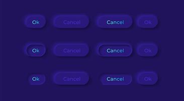 Option buttons UI elements kit