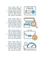 Loan processing concept icon with text vector