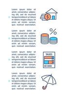 Mortgage elements concept icon with text vector