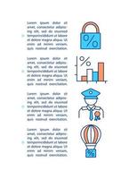 Types of mortgage concept icon with text vector