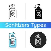 Pump bottle sanitizer icon vector