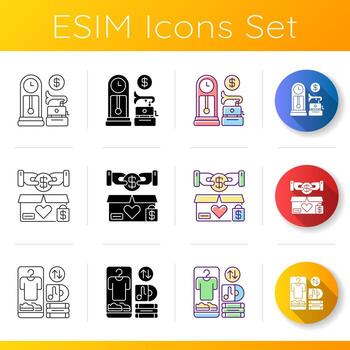 Sale icons set vector