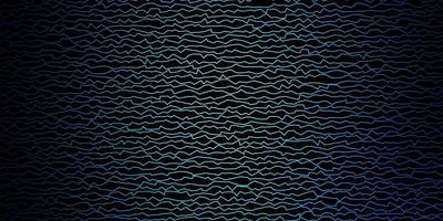 Dark BLUE vector background with bent lines.