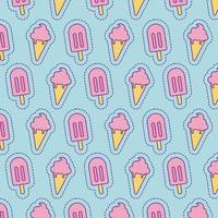 diseño de vector de fondo de helados