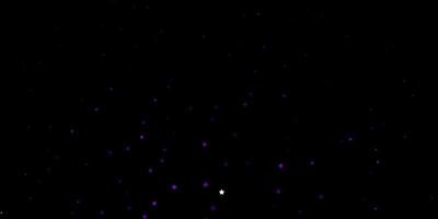 Dark Purple vector background with small and big stars.