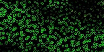 Dark green, yellow vector texture with disks.
