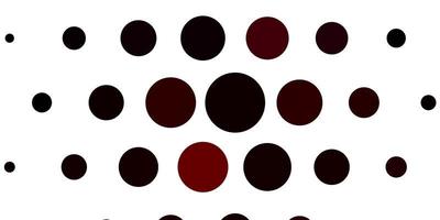 patrón de vector rojo claro con círculos.