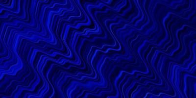Dark BLUE vector background with bent lines.