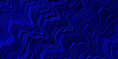 Dark BLUE vector background with bent lines.