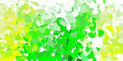 Light green, yellow vector template with abstract forms.