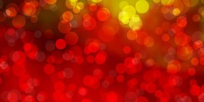 Light Orange vector background with spots.