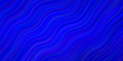 Dark BLUE vector background with bent lines.