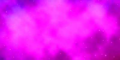 Light Purple, Pink vector background with small and big stars.