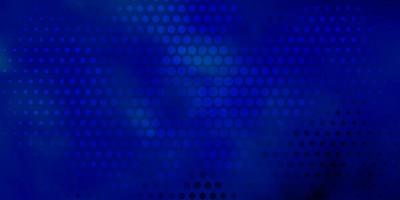 Dark BLUE vector template with circles.