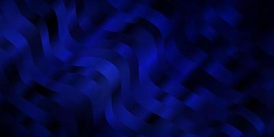 Dark BLUE vector texture with curves.