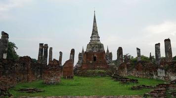 Ayutthaya historischer Park in Thailand video