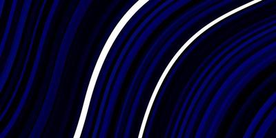 Dark BLUE vector backdrop with curves.