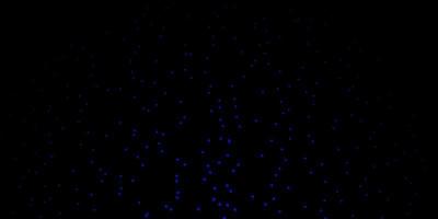 Dark BLUE vector template with neon stars.