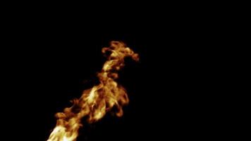 dynamischer Hintergrund mit Feuer in einer Zeitlupenschleife video