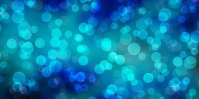 Light BLUE vector template with circles.