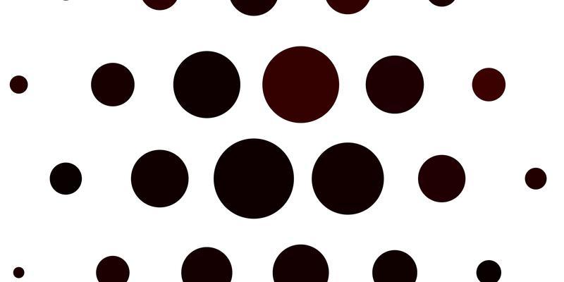 Light Red vector pattern with circles.