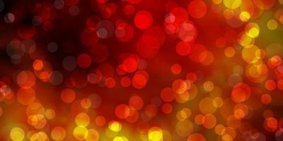 Light Orange vector background with spots.