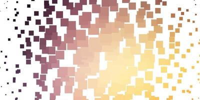 Light Pink, Yellow vector texture in rectangular style.