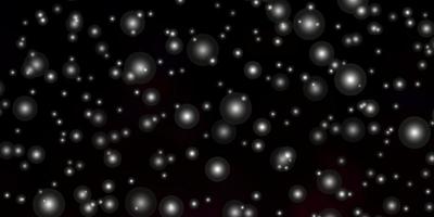 Dark Purple vector texture with beautiful stars.