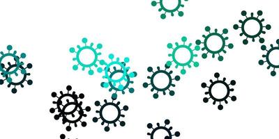 Light green vector texture with disease symbols.