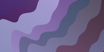 Light Purple vector background with curved lines.