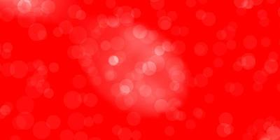 Light Red vector pattern with circles.