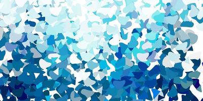 Light blue vector pattern with abstract shapes.