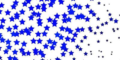 Dark BLUE vector pattern with abstract stars.