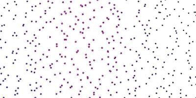 Dark Purple, Pink vector texture with beautiful stars.