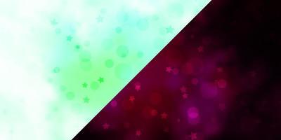 Vector background with circles, stars.