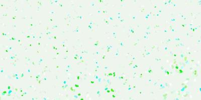 Light green vector texture with memphis shapes.