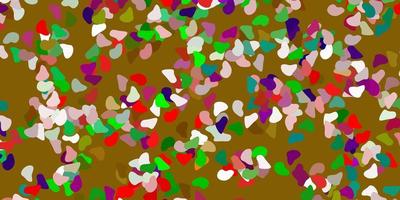 Light multicolor vector backdrop with chaotic shapes.