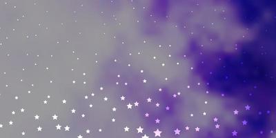 Dark Purple vector layout with bright stars.