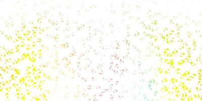 Light green, red vector background with random forms.
