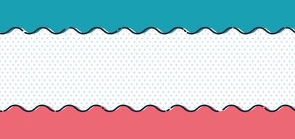 Abstract blue and pink wave line on polka dot background and texture minimal style. vector