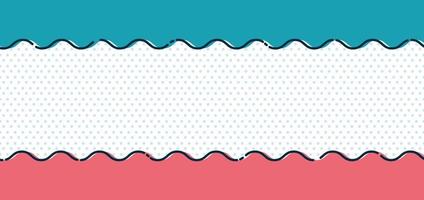 Abstract blue and pink wave line on polka dot background and texture minimal style. vector