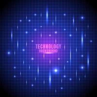 Abstract technology futuristic glow line grid vector
