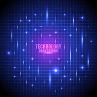 Abstract technology futuristic glow line grid vector